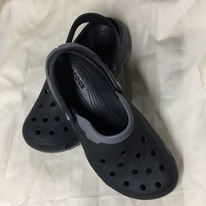 Crocs - dark and light gray - size 10